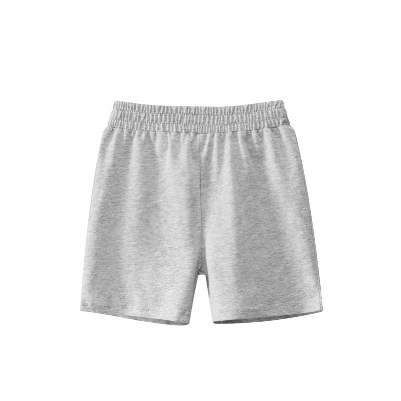 Baby Boy Solid Color Mid Pants In Summer-8