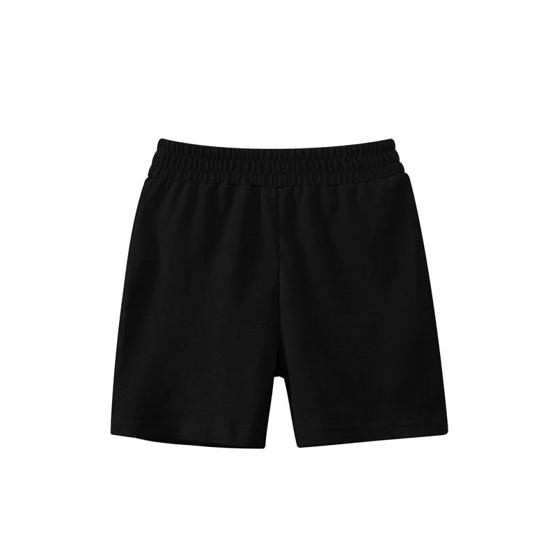 Baby Boy Solid Color Mid Pants In Summer-5