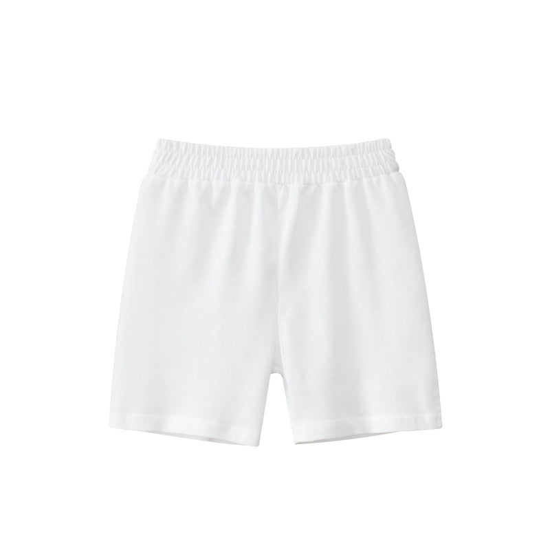 Baby Boy Solid Color Mid Pants In Summer-12